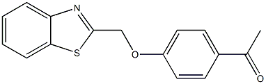 1-(4-(benzo[d]thiazol-2-ylMethoxy)phenyl)ethanone Struktur