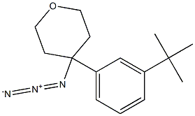 4-azido-4-(3-(tert-butyl)phenyl)tetrahydro-2H-pyran Struktur