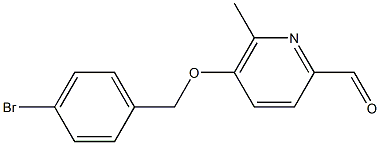 5-((4-broMobenzyl)oxy)-6-Methylpicolinaldehyde Struktur