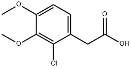 2-(2-chloro-3,4-diMethoxyphenyl)acetic acid Struktur