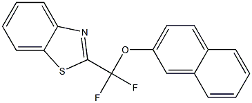 2-(Difluoro(naphthalen-2-yloxy)Methyl)benzo[d]thiazole Struktur