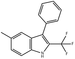 5-Methyl-3-phenyl-2-(trifluoroMethyl)-1H-indole Struktur