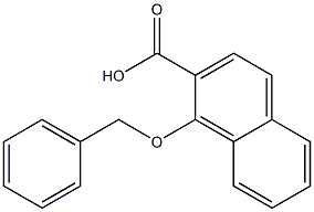 1-(benzyloxy)-2-naphthoic acid Struktur