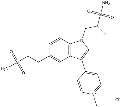 4-[1,5-Bis-(2-MethylsulfaMoylethyl)-1H-indol-3-yl]-1-MethylpyridiniuM Chloride
(Naratriptan iMpurity) Struktur