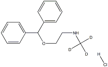 2-(DiphenylMethoxy)-N-(Methyl-d3)ethylaMine Hydrochloride Struktur