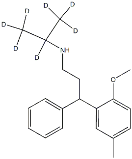 N-(Isopropyl-d7)-3-(2-Methoxy-5-Methylphenyl)-3-phenylpropylaMine Struktur