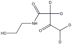 N-(2-Hydroxyethyl)acetoacetaMide-d4 Struktur