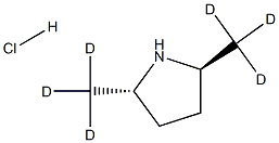 (+)-(2S,5S)-2,5-(DiMethyl-d6)pyrrolidine Hydrochloride Struktur