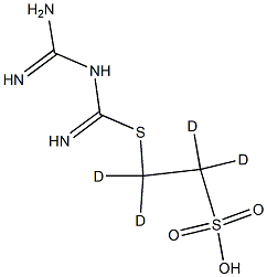 2-[[(Guanidino)(iMino)Methyl]sulfanyl]ethanesulfonic Acid-d4 Struktur