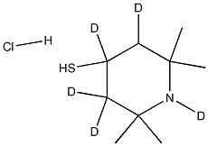 2,2,6,6-TetraMethyl-4-piperidinethiol-d5 Hydrochloride Struktur