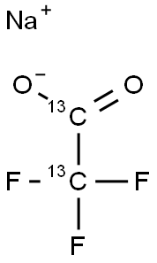 SodiuM TrifluoroMethanecarboxylate-13C2 Struktur