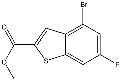 Methyl 4-broMo-6-fluorobenzo[b]thiophene-2-carboxylate Struktur