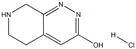 5,6,7,8-Tetrahydropyrido[3,4-c]pyridazin-3-ol hydrochloride Struktur