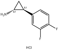 (1R,2S)-2-(3,4-difluorophenyl)cyclopropanaMine hydrochloride Struktur