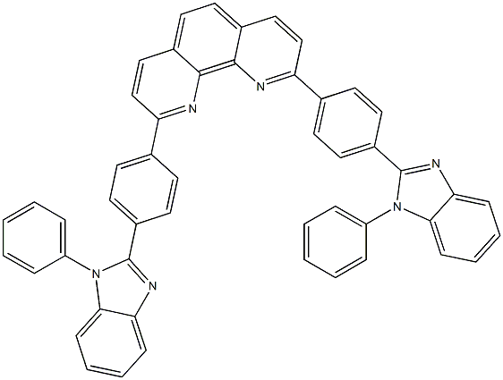 2,9-bis(4-(1-phenyl-1H-benzo[d]iMidazol-2-yl)phenyl)-1,10-phenanthroline Struktur