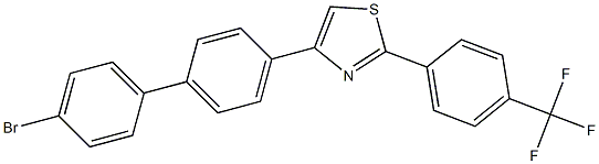 4-(4'-BroMo-4-biphenylyl)-2-(4-trifluoroMethylphenyl)thiazole, 97% Struktur