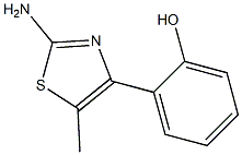 2-AMino-4-(2-hydroxyphenyl)-5-Methylthiazole, 97% Struktur