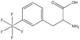 3-(Pentafluorothio)-DL-phenylalanine, 97% Struktur