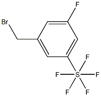 3-Fluoro-5-(pentafluorothio)benzyl broMide, 97% Struktur