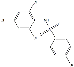 4-BroMo-N-(2,4,6-trichlorophenyl)benzenesulfonaMide, 97% Struktur