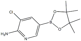 3-Chloro-5-(4,4,5,5-tetraMethyl-[1,3,2]dioxaborolan-2-yl)-pyridin-2-ylaMine Struktur