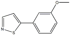 5-(3-Methoxy-phenyl)-isothiazole Struktur