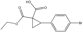 2-(4-BroMo-phenyl)-cyclopropane-1,1-dicarboxylic acid ethyl ester Struktur