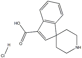 Spiro[1H-indene-1,4-piperidine]-3-carboxylic acid hydrochloride Struktur