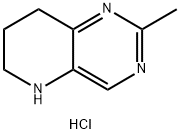 2-Methyl-5,6,7,8-tetrahydro-pyrido[3,2-d]pyriMidine hydrochloride Struktur