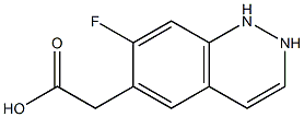 (7-Fluoro-1,2-dihydro-cinnolin-6-yl)-acetic acid Struktur