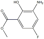 3-AMino-5-fluoro-2-hydroxy-benzoic acid Methyl ester Struktur