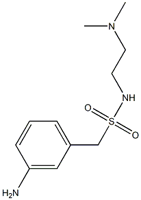 1-(3-AMINOPHENYL)-N-(2-(DIMETHYLAMINO)ETHYL)METHANESULFONAMIDE Struktur