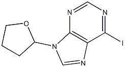 6-Iodo-9-(tetrahydro-furan-2-yl)-9H-purine Struktur