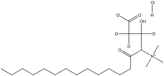 Tetradecanoyl-L-carnitine-d3 HCl Struktur