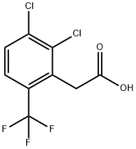 2,3-DICHLORO-6-(TRIFLUOROMETHYL)PHENYLACETIC ACID Struktur