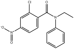 2-chloro-N-ethyl-4-nitro-N-phenylbenzamide Struktur