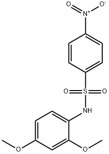 N-(2,4-dimethoxyphenyl)-4-nitrobenzenesulfonamide Struktur