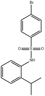 4-bromo-N-(2-isopropylphenyl)benzenesulfonamide Struktur