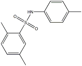 2,5-dimethyl-N-(4-methylphenyl)benzenesulfonamide Struktur