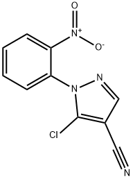 5-chloro-1-(2-nitrophenyl)-1H-pyrazole-4-carbonitrile Struktur