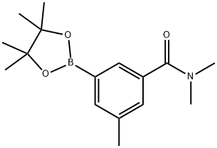 N,N,3-Trimethyl-5-(4,4,5,5-tetramethyl-1,3,2-dioxaborolan-2-yl)benzamide Struktur