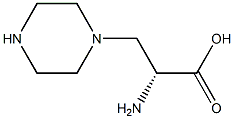 (R)-2-AMino-3-piperazin-1-yl-propionic acid Struktur