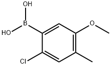 2-Chloro-5-methoxy-4-methylbenzeneboronic acid Struktur