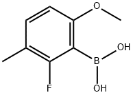 2-Fluoro-6-methoxy-3-methylphenylboronic acid Struktur