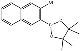 3-Hydroxynaphthalene-2-boronic acid pinacol ester Struktur