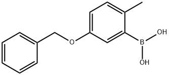 5-(Benzyloxy)-2-methylphenylboronic acid Struktur