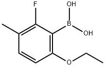 6-Ethoxy-2-fluoro-3-methylphenylboronic acid Struktur