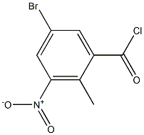 5-broMo-2-Methyl-3-nitrobenzoyl chloride Struktur