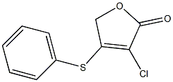 3-Chloro-4-(phenylsulfanyl)-2,5-dihydrofuran-2-one Struktur