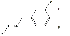 3-broMo-4-trifluoroMethylbenzylaMine.HCl Struktur